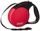 Pet Adventures Worldwide doggo Everyday Retractable Dog Leash 16 Long Belt Large for Dogs Up to 110 lbs Red with Black Soft Grip Handle