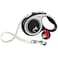 Flexi New Comfort Tape Grey Black Extra Small 3m Retractable Dog LeashLead for Dogs up to 12kgs26lbs