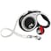 Flexi New Comfort Tape Grey Black Extra Small 3m Retractable Dog LeashLead for Dogs up to 12kgs26lbs