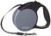 doggo Everyday Retractable Dog Leash 16 Long Belt Medium for Dogs Up to 65 lbs Grey with Black Soft Grip Handle