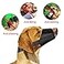 ewinever 5PcsSet Adjustable Breathable Safety Small Medium Large Extra Dog Muzzles for AntiBiting AntiBarking AntiChewing Safety ProtectionBlack