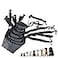 Idepet 7PCS Adjustable Dog Muzzles AntiBiting Barking Muzzles for Small Medium Large Extra Dogs Pack of 7