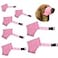 CILKUS Dog Muzzles Suit 7 PCS Adjustable Breathable Safety Small Medium Large Extra Dog Muzzles for AntiBiting AntiBarking AntiChewing Safety Protection Pink