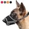 HEELE Dog MuzzleSoft Nylon Muzzle Anti Biting Barking ChewingAir Mesh Breathable Drinkable Adjustable Loop Pets Muzzle for Small Medium Large Dogs 4 Colors 4 Sizes Gray S