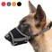 HEELE Dog MuzzleSoft Nylon Muzzle Anti Biting Barking ChewingAir Mesh Breathable Drinkable Adjustable Loop Pets Muzzle for Small Medium Large Dogs 4 Colors 4 Sizes Gray S
