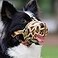 Mayerzon Dog Muzzle Printed Basket Muzzle for Small Medium Large Dogs Dachshund Beagle German Shepherd Breathable Pet Muzzles to Prevent Biting Chewing Scavenging Allows Panting and Drinking