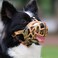 Mayerzon Dog Muzzle Printed Basket Muzzle for Small Medium Large Dogs Dachshund Beagle German Shepherd Breathable Pet Muzzles to Prevent Biting Chewing Scavenging Allows Panting and Drinking