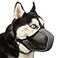 Mayerzon Dog Muzzle Patented Mesh Soft Muzzles for Large Medium Small Dogs Poodle Husky Doberman Labrador Retriever for Scavenging Grooming Biting Chewing Breathable Reflective Mussel with Collar