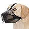 Crazy Felix Dog Muzzle Soft Mesh Muzzle for Small Medium Large Dogs Labrador German Shepherd Breathable Adjustable Mouth Guard for Biting Chewing Scavenging Allows Panting and DrinkingBalck L