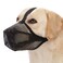 Crazy Felix Dog Muzzle Soft Mesh Muzzle for Small Medium Large Dogs Labrador German Shepherd Breathable Adjustable Mouth Guard for Biting Chewing Scavenging Allows Panting and DrinkingBalck L