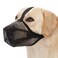 Crazy Felix Dog Muzzle Soft Mesh Muzzle for Small Medium Large Dogs Labrador German Shepherd Breathable Adjustable Mouth Guard for Biting Chewing Scavenging Allows Panting and DrinkingBalck L