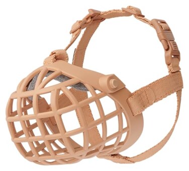 Baskerville Wide Fit Muzzle For large broad nosed dogs Boxer Rottweilers Breathable Dog can Pant and Drink Prevents Biting Dog Training Muzzle for Medium and Large Dogs Size 1