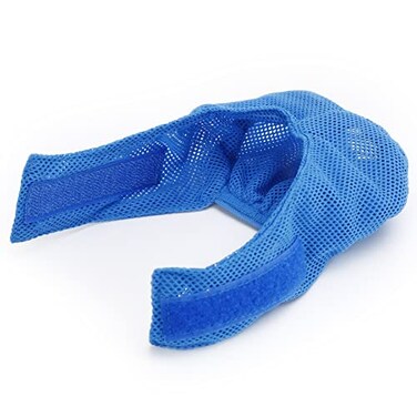 Mapifly Cat Muzzle Breathable Mesh Cat Mouth Mask Grooming Restraint Bag Anti Bite Anti Meow Prevent Scratching Chewing SBlue Blue Pink