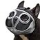 JWPC Short Snout Dog Muzzle Adjustable Bulldog Muzzle Breathable Mesh Dog Mask for Biting Chewing Barking Training Licking and Grooming XL1825 Grey