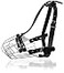 PetriStor Dog Chrome Metal Muzzles Wire Basket Adjustable Leather Straps 4 Circumference is 9411 in Length is 3135 in