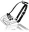PetriStor Dog Chrome Metal Muzzles Wire Basket Adjustable Leather Straps 0 Circumference is 5962 in Length is 2123 in