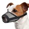 Mayerzon Dog Muzzle Soft Mesh Muzzles for Small Medium Large Dogs Chihuahua Poodle Husky Labrador Retriever Breathable Dog Mouth Guard for Biting Chewing Grooming Allow Panting Drinking S Black