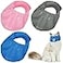 Weewooday 3 Pieces Cat Muzzles Breathable Mesh Muzzles Cat Grooming Restraint Bags with Muzzle Anti Bite Anti Meow to Prevent from BitingBlue Pink Gray
