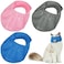 Weewooday 3 Pieces Cat Muzzles Breathable Mesh Muzzles Cat Grooming Restraint Bags with Muzzle Anti Bite Anti Meow to Prevent from BitingBlue Pink Gray