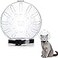 Saintrygo Cat Transparent Muzzle with Breathable Hood Cat Muzzle for Grooming Adjustable Kitten Mouth Cover Helmet Antibite Helmet Grooming Mask for Dog PetL
