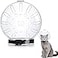 Saintrygo Cat Transparent Muzzle with Breathable Hood Cat Muzzle for Grooming Adjustable Kitten Mouth Cover Helmet Antibite Helmet Grooming Mask for Dog PetXL