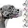 BRONZEDOG Pitbull Dog Muzzle Metal Mask Amstaff Wire Basket Pit Bull Adjustable Leather Straps for Large Dogs Steel