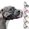 BRONZEDOG Pitbull Dog Muzzle Metal Mask Amstaff Wire Basket Pit Bull Adjustable Leather Straps for Large Dogs Graphite Metal