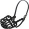 OmniPet Leather Brothers Italian Basket Dog Muzzle Adjustable Secure Fit Comfortable Design Training and Safety Averts Biting Prevents Chewing and Scavenging Perfect for Grooming Black Size 4