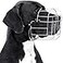 BRONZEDOG Dog Muzzle Adjustable Durable Metal Wire Basket for Large and Extra Large Dogs with Leather Straps Breathable Drinkable Training Prevents Biting Stainless Steel Great Dane