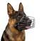 BRONZEDOG Wire Dog Muzzle German Shepherd for Medium Large Dogs Adjustable Durable Metal Basket for Biting Chewing Barking L