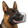 BRONZEDOG Wire Dog Muzzle German Shepherd for Medium Large Dogs Adjustable Durable Metal Basket for Biting Chewing Barking M