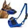 TZBEINN Dog Muzzle Soft No Barking Bite Mesh Muzzles for Large Sized Dogs Anti Chewing Breathable Muzzle for German Shepherd LabradorGolden Retriever etc Suit for Grooming Vet Allows Panting Drinking