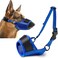 TZBEINN Dog Muzzle Soft No Barking Bite Mesh Muzzles for Large Sized Dogs Anti Chewing Breathable Muzzle for German Shepherd LabradorGolden Retriever etc Suit for Grooming Vet Allows Panting Drinking