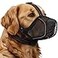 BONTHEE Dog MuzzleMesh Soft Muzzle for Small Medium Large Sized Dogs Breathable Reflective Adjustable Puppy Muzzles with Collar for Scavenging Grooming Biting ChewingAllows Panting and Drinking
