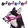 SlowTon Soft Dog Muzzle Adjustable Padded Nylon Muzzle for Large Medium Dogs Anti Chewing Barking Biting Allow Dog Pant Drink Fuchsia M