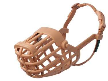 Baskerville Classic Basket Muzzle Dog can Pant and Drink Prevents Biting and Food Waste Scavenging Strong TPR Breathable Dog Training Muzzle for Long Nosed Medium to Large Dogs Size 7
