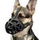 BARKLESS Dog Muzzle Basket Muzzle for Biting Chewing and Scavenging Humane Cage Mouth Cover Perfect for Grooming and Training Small Aggressive Reactive Dogs S Black