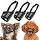 LUCKYPAW Dog Muzzle Suits for Small Medium Large Dogs Mesh Muzzle Anti Biting Chewing Breathable Mouth Cover Set with Adjustable Strap for Grooming Vet Visiting Training Small 3 PCSXXSS Black