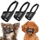 LUCKYPAW Dog Muzzle Suits for Small Medium Large Dogs Mesh Muzzle Anti Biting Chewing Breathable Mouth Cover Set with Adjustable Strap for Grooming Vet Visiting Training Small 3 PCSXXSS Black