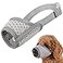 Mayerzon Dog Muzzle Puppy Soft Mesh Muzzle for Small Medium Large Dogs Chihuahua Poodles Beagle Dachshund Corgis Labrador for Biting Chewing Grooming that Allows Panting DrinkingXS Grey