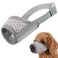 Mayerzon Dog Muzzle Puppy Soft Mesh Muzzle for Small Medium Large Dogs Chihuahua Poodles Beagle Dachshund Corgis Labrador for Biting Chewing Grooming that Allows Panting DrinkingXS Grey