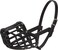 OmniPet Leather Brothers Italian Basket Dog Muzzle Adjustable Secure Fit Comfortable Design Training and Safety Averts Biting Prevents Chewing and Scavenging Perfect for Grooming Black Size 7
