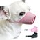 MoiiLavin Dog Muzzle XS 2 PCs Soft Air Mesh for Small Dogs with Long Snout Quick Fit for Grooming Adjustable Prevent from Biting Barking and Chewing Soft Muzzle 2PCsPink Black XS