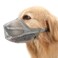 Crazy Felix Dog Muzzle Soft Mesh Muzzle for Small Medium Large Dogs Labrador German Shepherd Breathable Adjustable Mouth Guard for Biting Chewing Scavenging Allows Panting and DrinkingGrey L