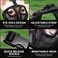 JWPC Short Snout Dog Muzzle Adjustable Bulldog Muzzle Breathable Mesh Dog Mask for Biting Chewing Barking Training Licking and Grooming L1525 Black