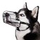 BRONZEDOG Dog Muzzle Adjustable Durable PVC Wire Basket for Large and Extra Large Dogs with Leather Straps Breathable Drinkable Training Prevents Biting PVC Husky Doberman