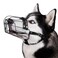 BRONZEDOG Dog Muzzle Adjustable Durable PVC Wire Basket for Large and Extra Large Dogs with Leather Straps Breathable Drinkable Training Prevents Biting PVC Husky Doberman
