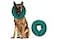 ZenPet Protective Inflatable Recovery Collar for Dogs and Cats Teal Soft Pet Cone Does Not Block Vision ECollar Designed to Prevent Pets from Touching Stitches Wounds and Rashes XL