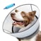 NoarWin 2in1 Upgraded Inflatable Dog Cone Collar with Detachable AntiLicking Shield Soft Adjustable Elizabethan Collar for Dogs After Surgery M Grey