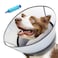 NoarWin 2in1 Upgraded Inflatable Dog Cone Collar with Detachable AntiLicking Shield Soft Adjustable Elizabethan Collar for Dogs After Surgery M Grey